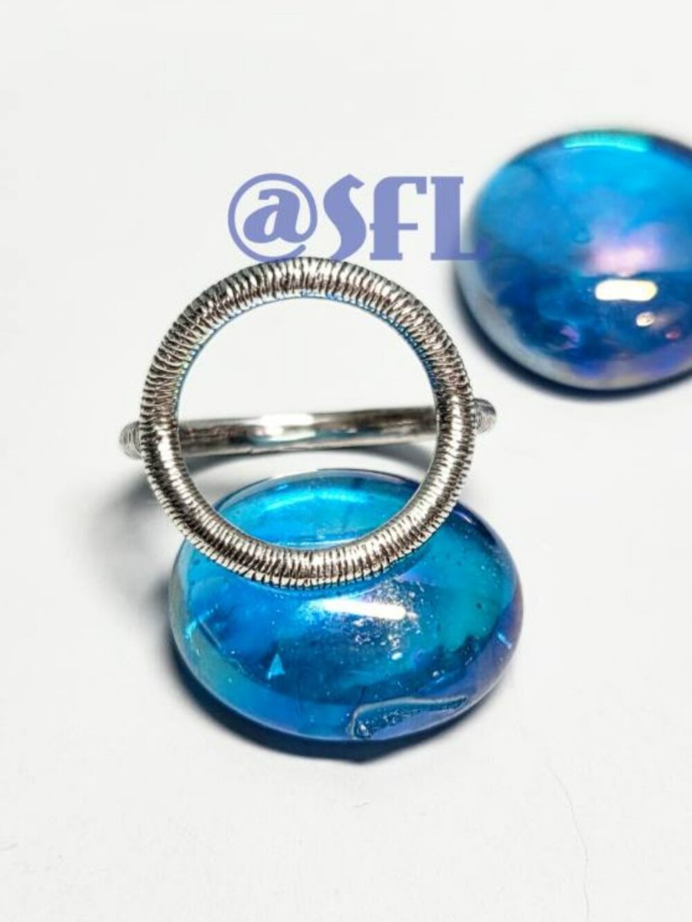 Silpada Sterling Silver Texture Circle Ring Size 6 EUC That's A Wrap Ring